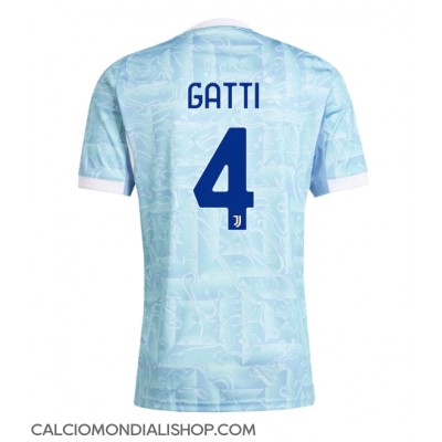 Maglie da calcio Juventus Federico Gatti #4 Seconda Maglia 2025-26 Manica Corta Maglie da calcio Juventus Federico Gatti #4 Seconda Maglia 2025-26 Manica Corta
